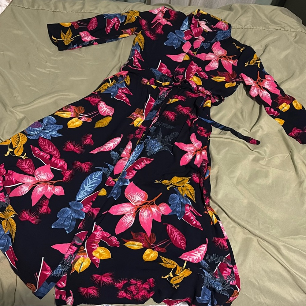 Long vintage floral dress